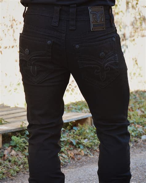 rock revival jeans black|Rock Revival Mens Jeans